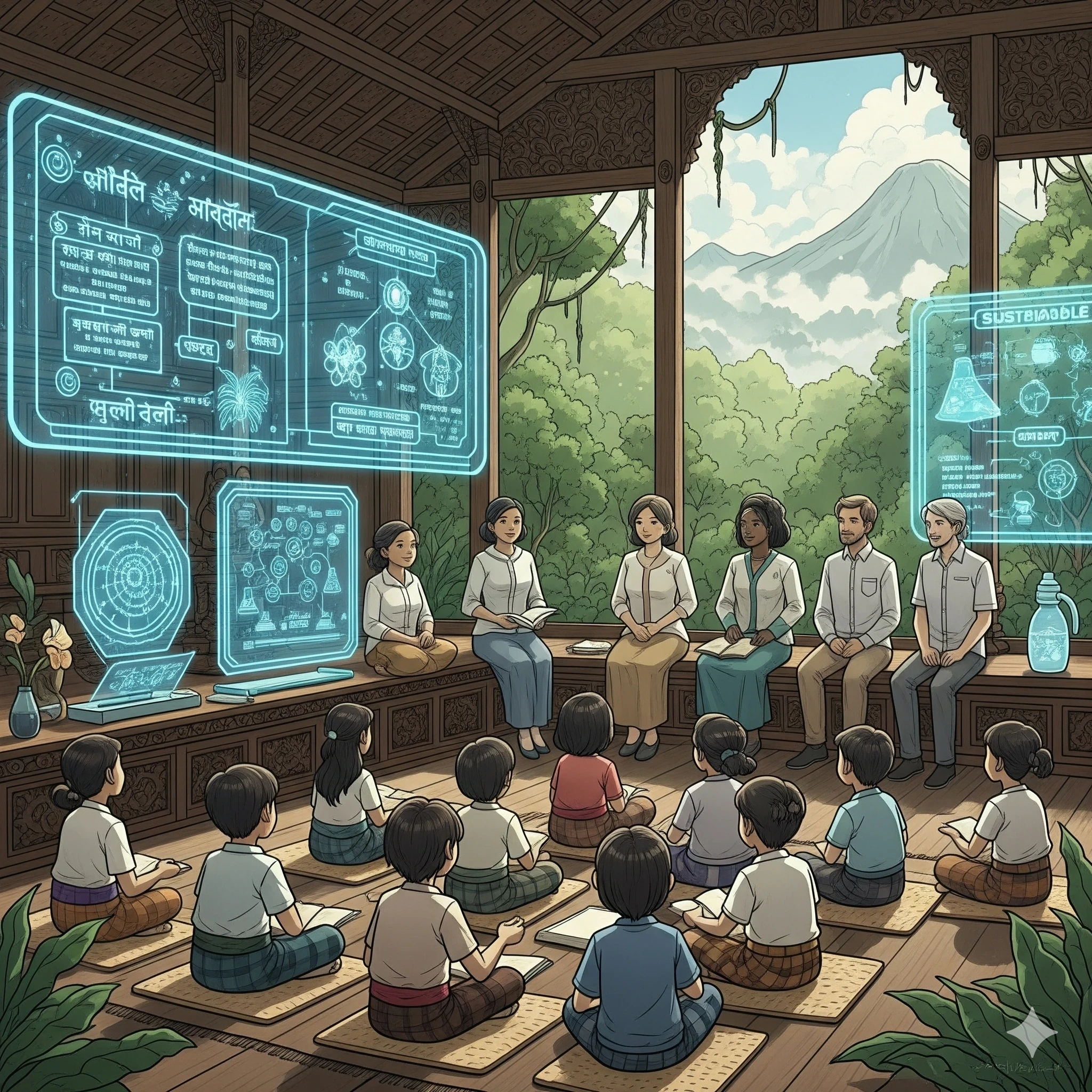 Ilustrasi suasana kelas
